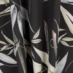 Tecido de Lona Estampada Tropic Preto - Ribes y Casals