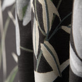 Tecido de Lona Estampada Tropic Preto - Ribes y Casals