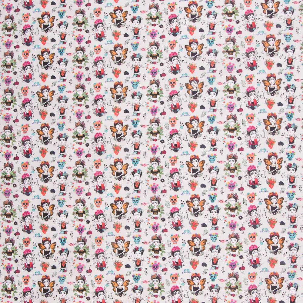 Retal Algodón Frida Mariposa 200x140cm - Ribes y Casals