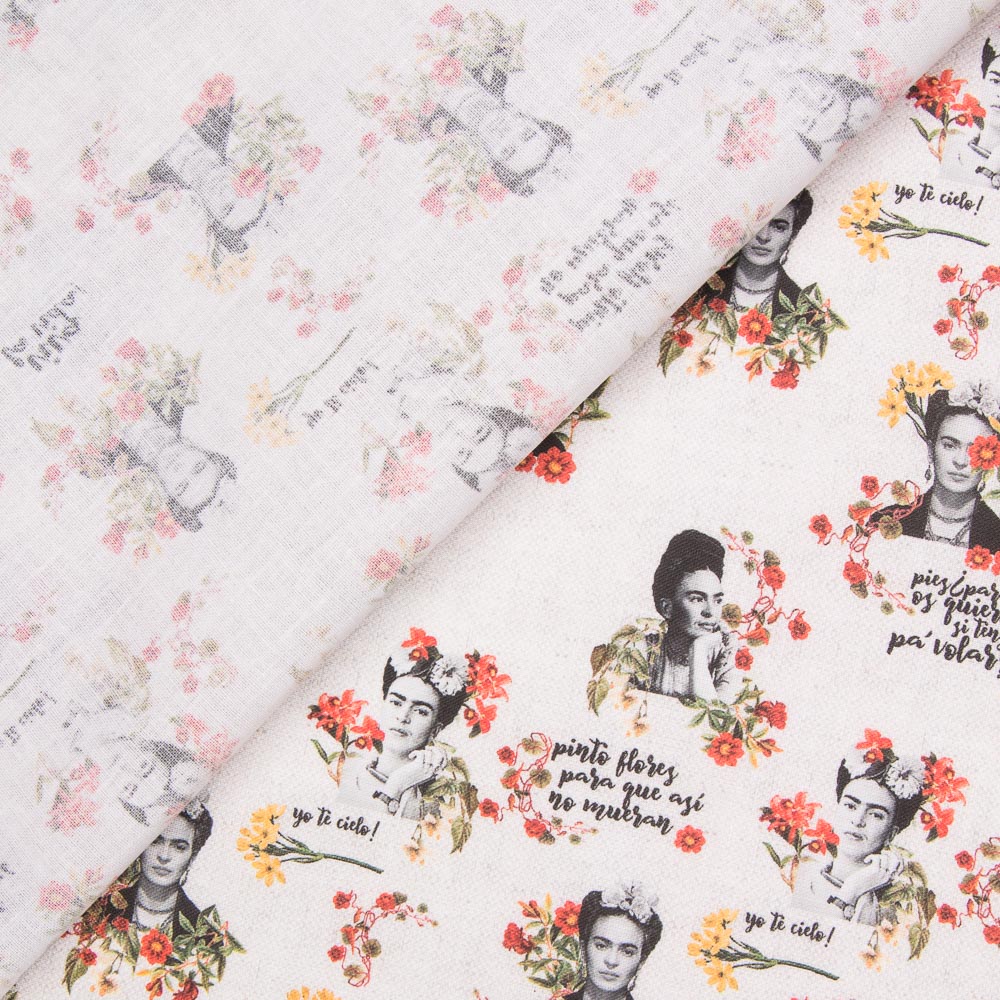 Algodão Frida Frases - Ribes y Casals