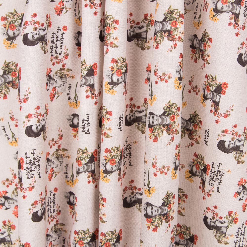 Algodão Frida Frases - Ribes y Casals