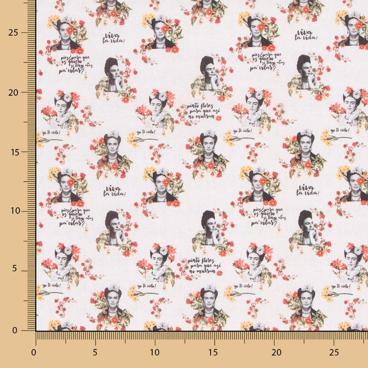 Algodão Frida Frases - Ribes y Casals