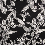 Crepe Cetim Tropic Preto - Ribes y Casals