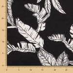 Crepe Cetim Tropic Preto - Ribes y Casals