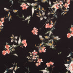 Crepe Fino Flor Preto - Ribes y Casals