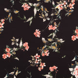Crepe Fino Flor Preto - Ribes y Casals