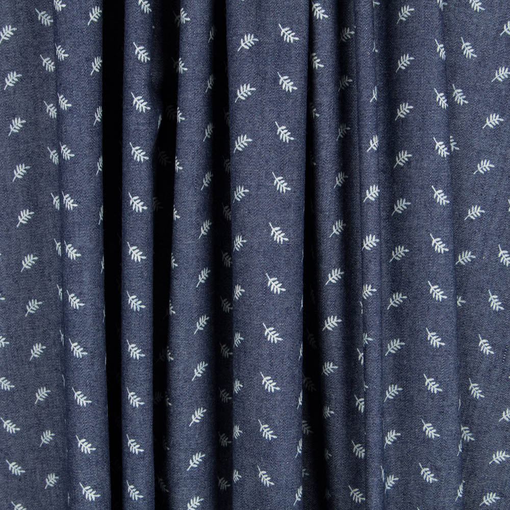 Denim Algodão Escuro Oliva - Ribes y Casals