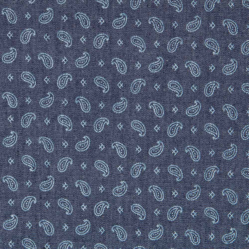 Denim Algodão Escuro Caxemira Mini - Ribes y Casals