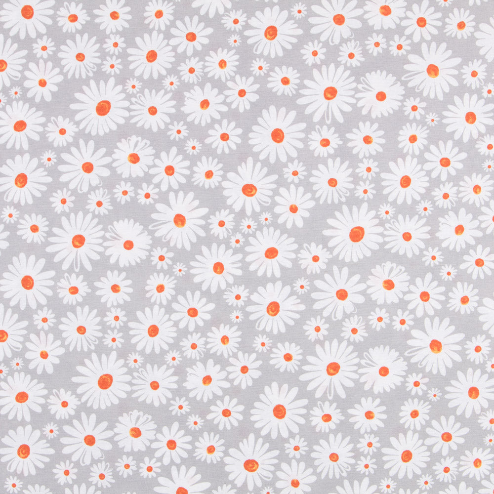 Retal Loneta Margaritas Gris 70x280 cm - Ribes y Casals