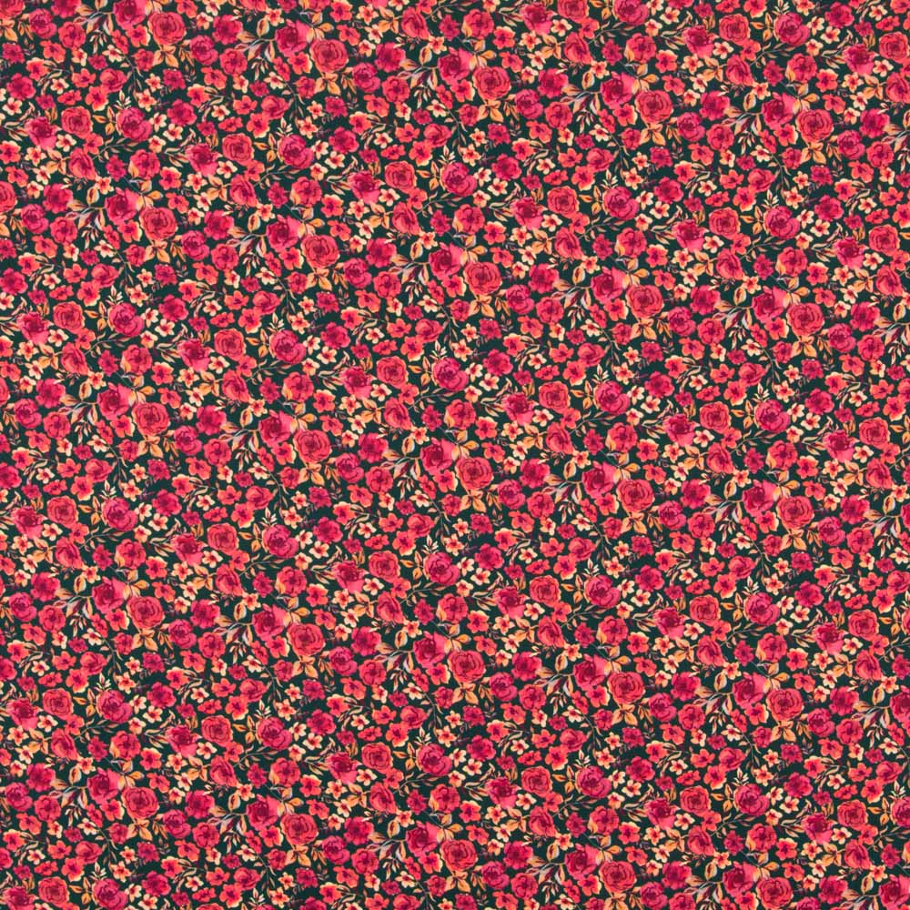 Tecido Burlington Spandex Cretone Borgonha - Ribes y Casals