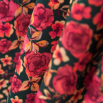 Tecido Burlington Spandex Cretone Borgonha - Ribes y Casals