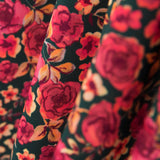 Tecido Burlington Spandex Cretone Borgonha - Ribes y Casals