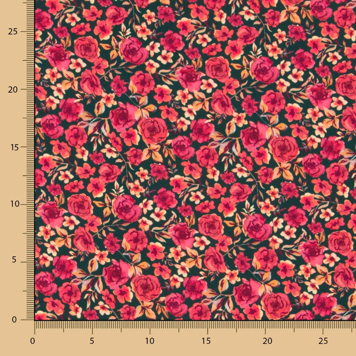 Tecido Burlington Spandex Cretone Borgonha - Ribes y Casals