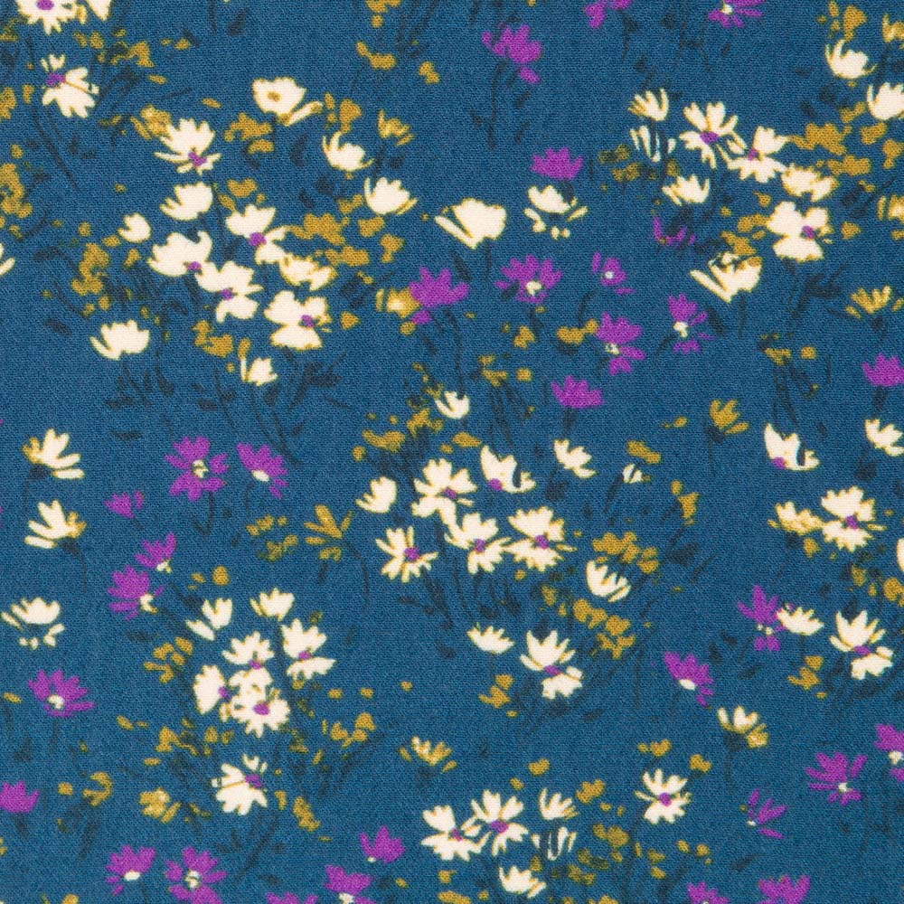 Crepe Viscose Winter Azul - Ribes y Casals
