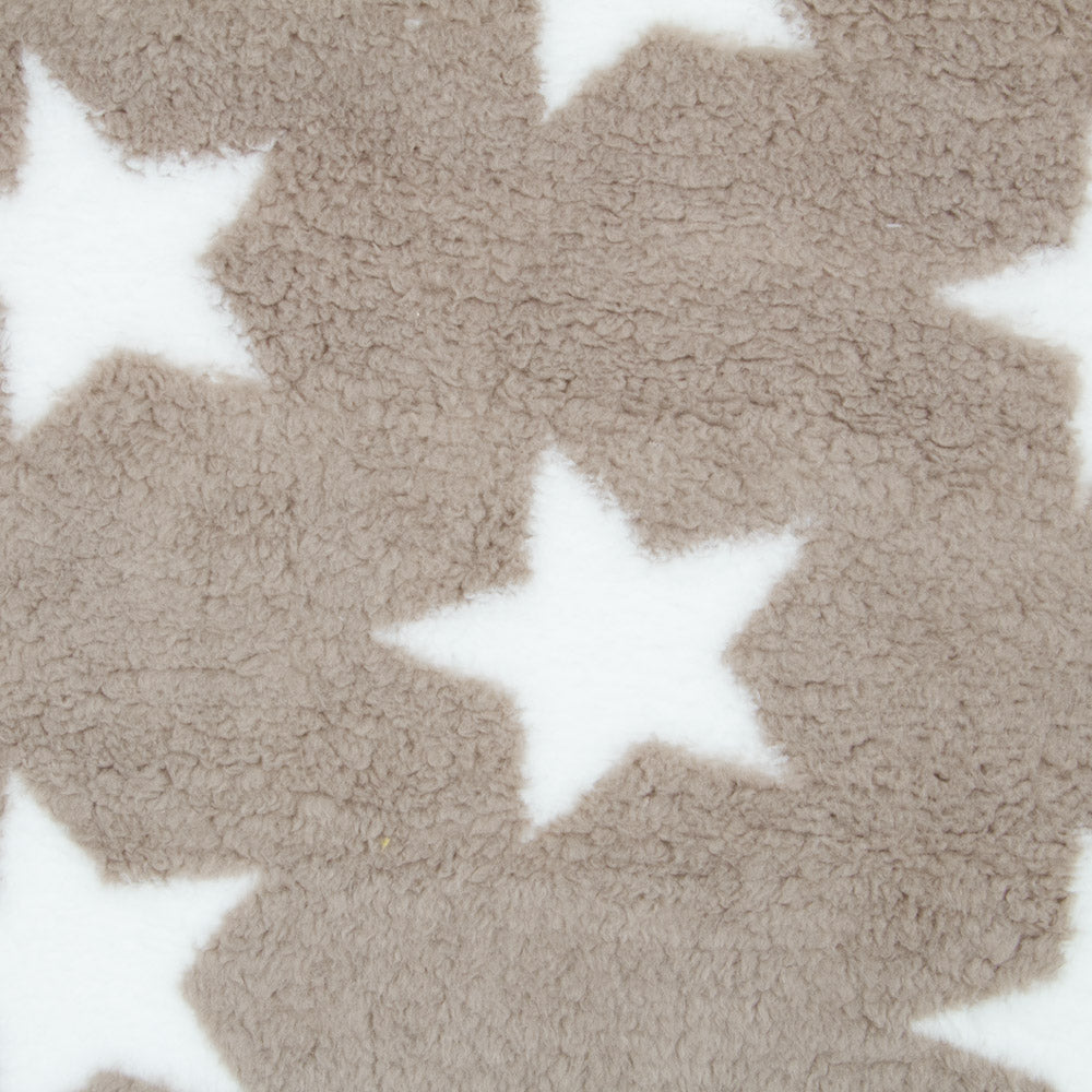 Tecido Polar de Coralina Curly Cinzento - Ribes y Casals