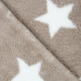 Tecido Polar de Coralina Curly Cinzento - Ribes y Casals