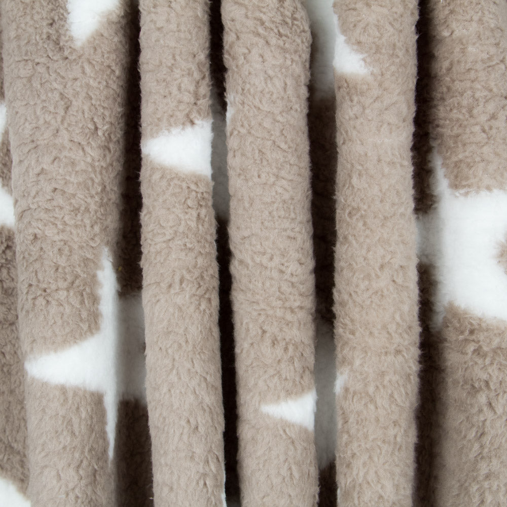 Tecido Polar de Coralina Curly Cinzento - Ribes y Casals