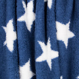 Tecido Polar Coralina Curly Stars Azul - Ribes y Casals