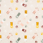 Tecido Polar Coralina Patas Creme - Ribes y Casals