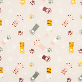 Tecido Polar Coralina Patas Creme - Ribes y Casals