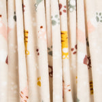 Tecido Polar Coralina Patas Creme - Ribes y Casals