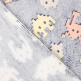 Tecido Polar de Coralina Game Over - Ribes y Casals