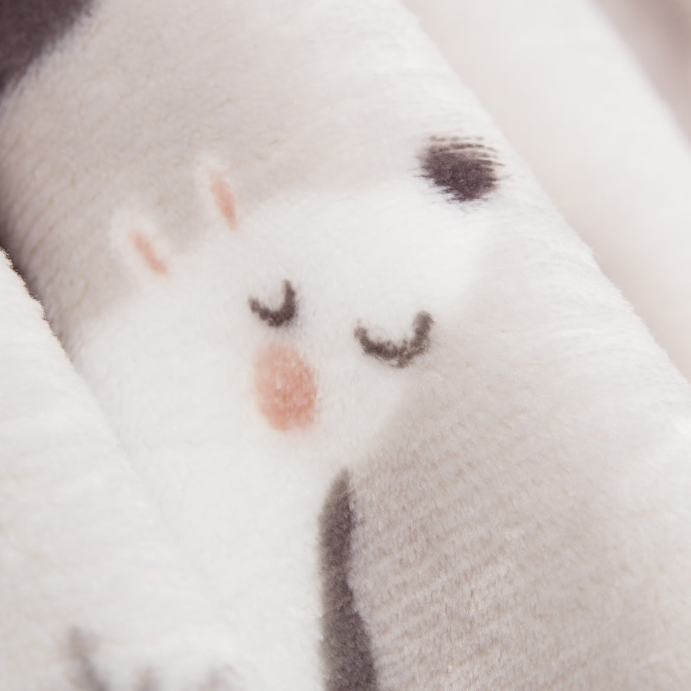 Tecido Polar Coralina Ursos Cinza Claro - Ribes y Casals