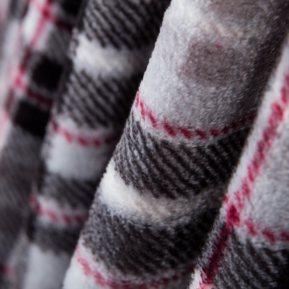 Tecido Polar de Coralina Scottish Cinza - Ribes y Casals