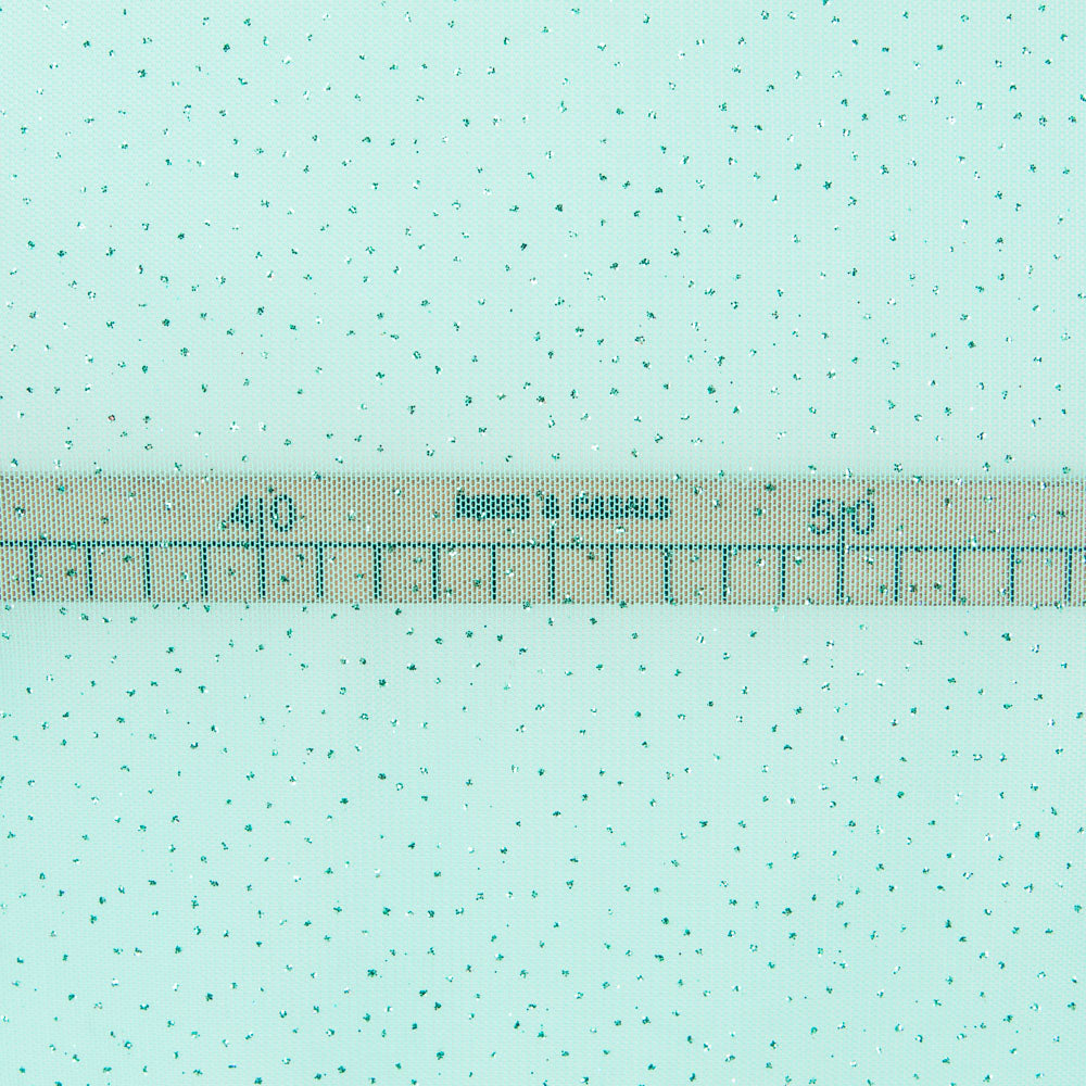 Tecido de Tule Brilhos Água-marinha - Ribes y Casals