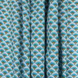 Popelín Algodón Abanico Azules - Ribes y Casals