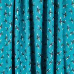 Popelín Algodón Pájaros Aguamarina - Ribes y Casals