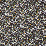 Popelín Algodón Floral Negro - Ribes y Casals