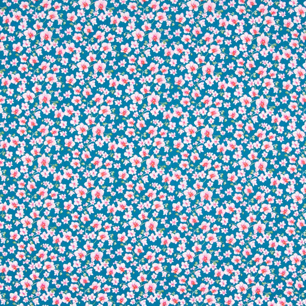 Popelín Algodón Ásia Azul - Ribes y Casals