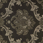 Jacquard Damasco Lurex Preto Ouro - Ribes y Casals