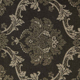 Jacquard Damasco Lurex Preto Ouro - Ribes y Casals