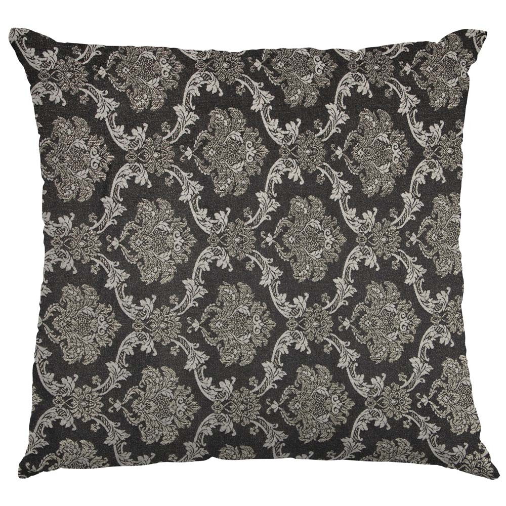 Jacquard Damasco Lurex Preto Ouro - Ribes y Casals