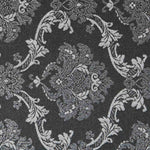 Jacquard Damasco Lurex Preto Prata - Ribes y Casals
