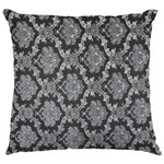 Jacquard Damasco Lurex Preto Prata - Ribes y Casals