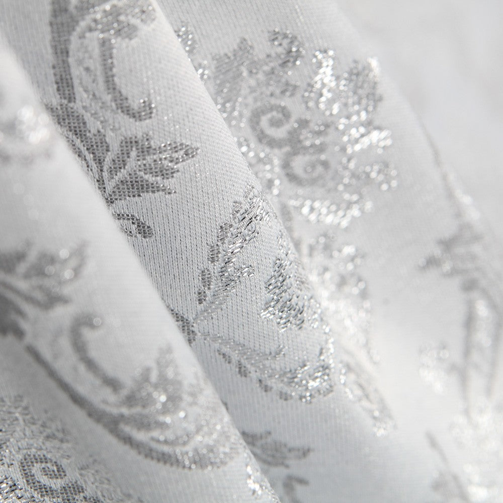 Jacquard Damasco Lurex Prata - Ribes y Casals
