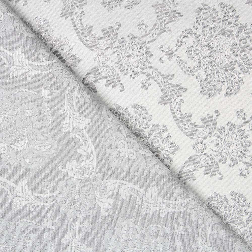 Jacquard Damasco Lurex Prata - Ribes y Casals