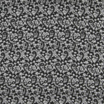 Jacquard Floral Preto Cinzento - Ribes y Casals