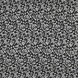 Jacquard Floral Preto Cinzento - Ribes y Casals