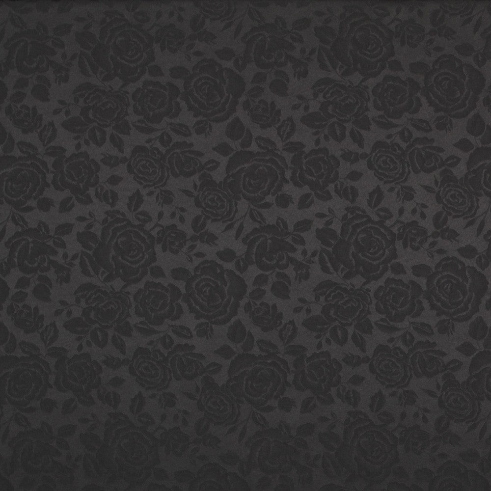 Jacquard Floral Preto - Ribes y Casals