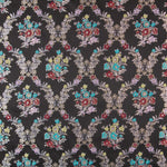 Jacquard Lurex Boquet Negro - Ribes y Casals