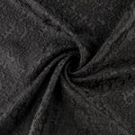 Jacquard Elástano Flor Preto - Ribes y Casals