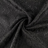 Jacquard Elástano Flor Preto - Ribes y Casals