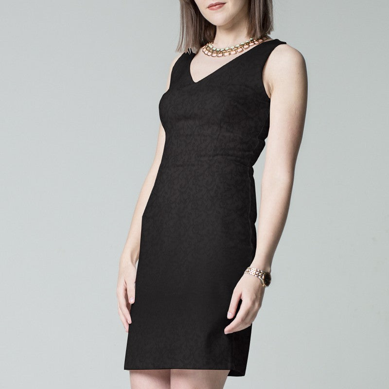 Jacquard Spandex Preto - Ribes y Casals