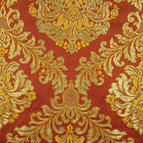 Jacquard Brocado Florencia Granada e Dourado - Ribes y Casals