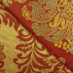Jacquard Brocado Florencia Granada e Dourado - Ribes y Casals