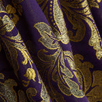 Jacquard Brocado Florencia Roxo e Dourado - Ribes y Casals